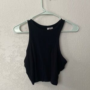 H&M Divided black cropped tank